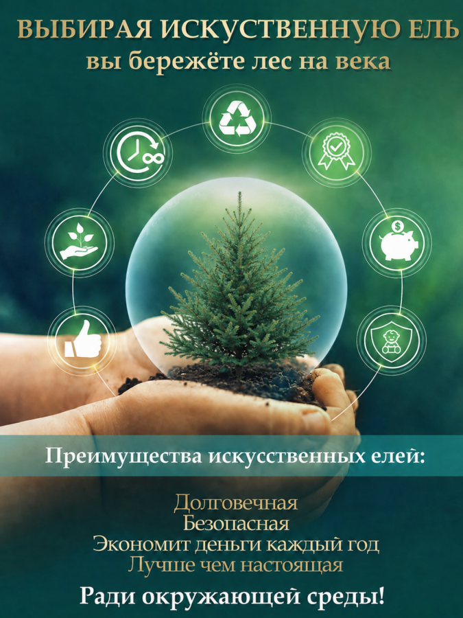 Ель искусственная Царь Елка Норвежская 210см